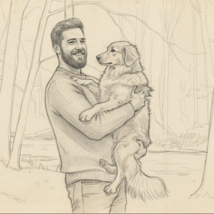 Vintage Sketchbook Portrait