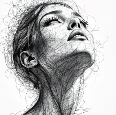 Scribble Art Portrait