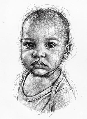 Scribble Art Portrait